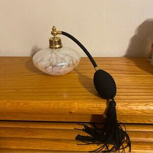 Vintage Gold and Cream Perfume Atomizer